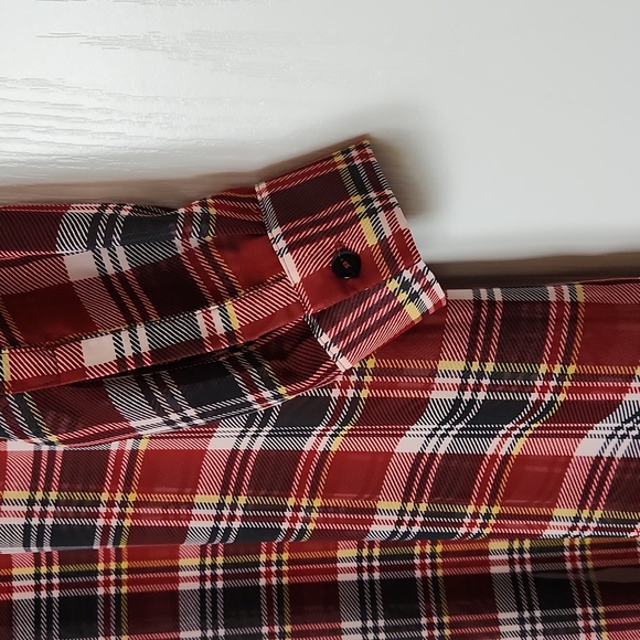 BDG Long Plaid Button-Down Shirt / Tunic / Duster - Picture 5 of 7